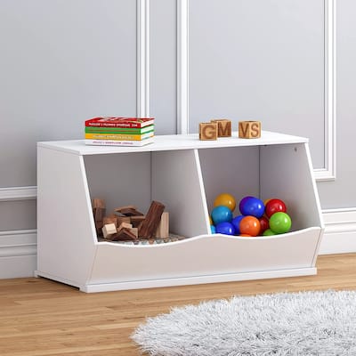 COSTARS Toy Storage Organizer,Stackable Kids Toy Storage Cubby,Toy Boxes and Storage