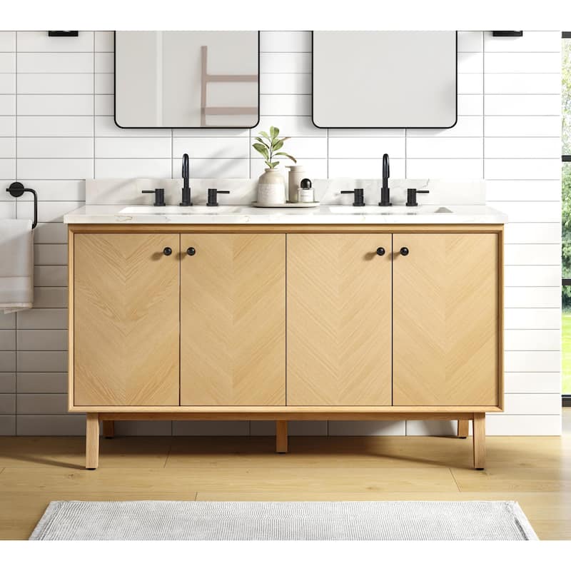 Avanity ADELE-VS61 Adele 60" Free Standing Double Basin Vanity Set