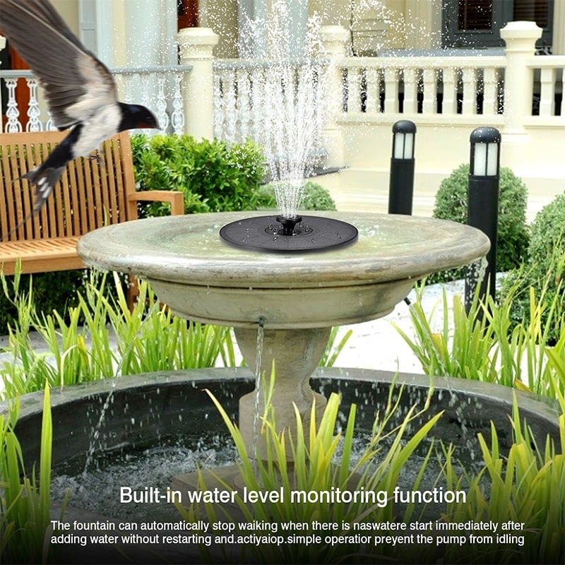 3W Bird Bath Solar Fountain Powered Water Pump Floating Outdoor Pond Garden Pool 