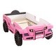 preview thumbnail 11 of 35, Zemo Novelty Twin Faux Leather Upholstered Off-Road SUV Kid Bed with Light and Sound Functions by Furniture of America