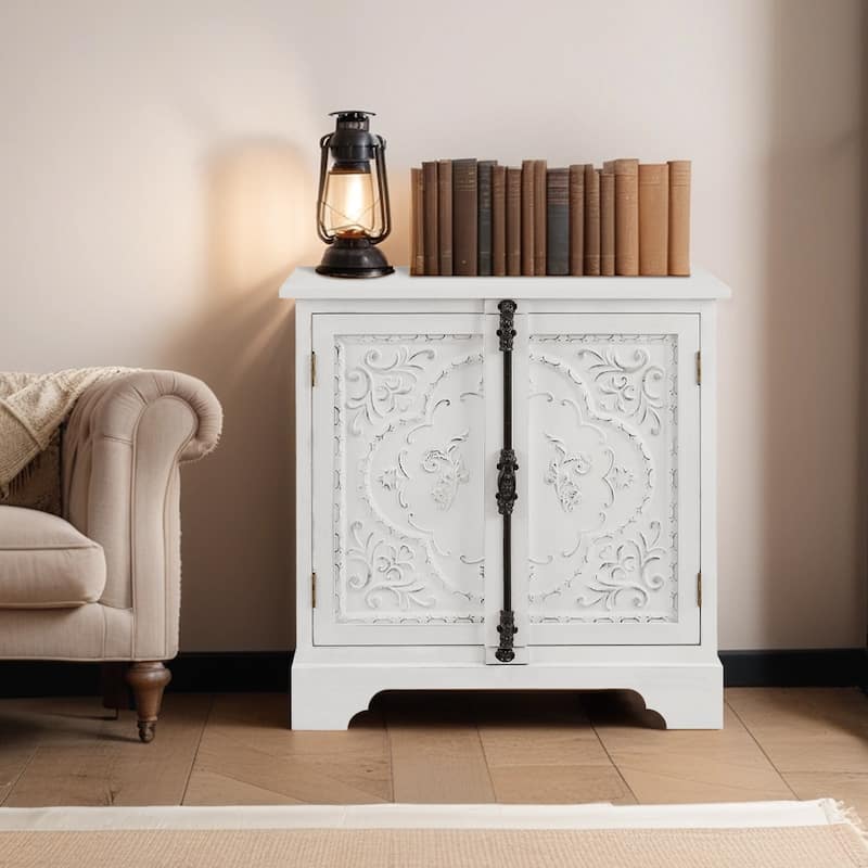 Art Leon Retro and Romantic Floral Cabinet