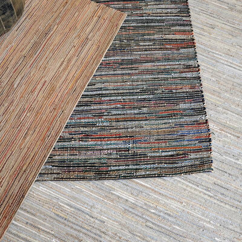 Uttermost Nyala 8' x 10' Rectangle Leather Stripes Area Rug