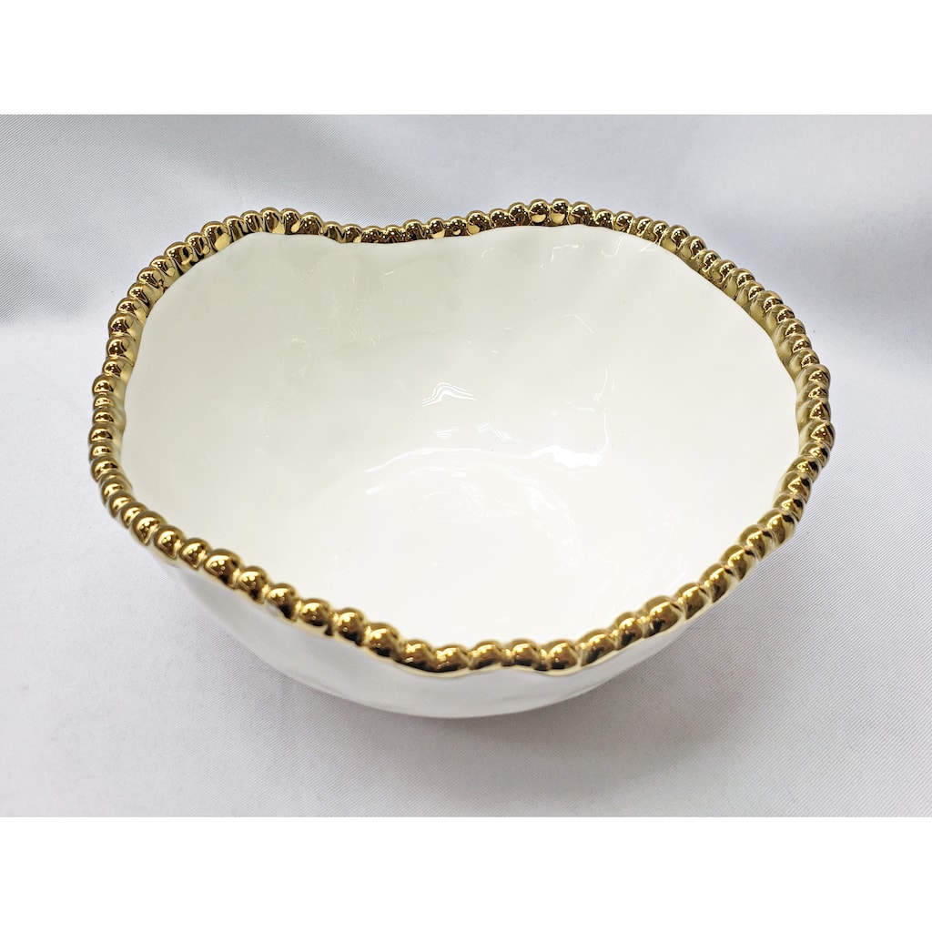 8.75" Ceramic Bead Salad Bowl