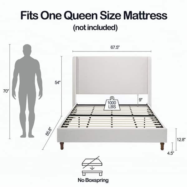 Harper Tall Headboard Upholstered Bed