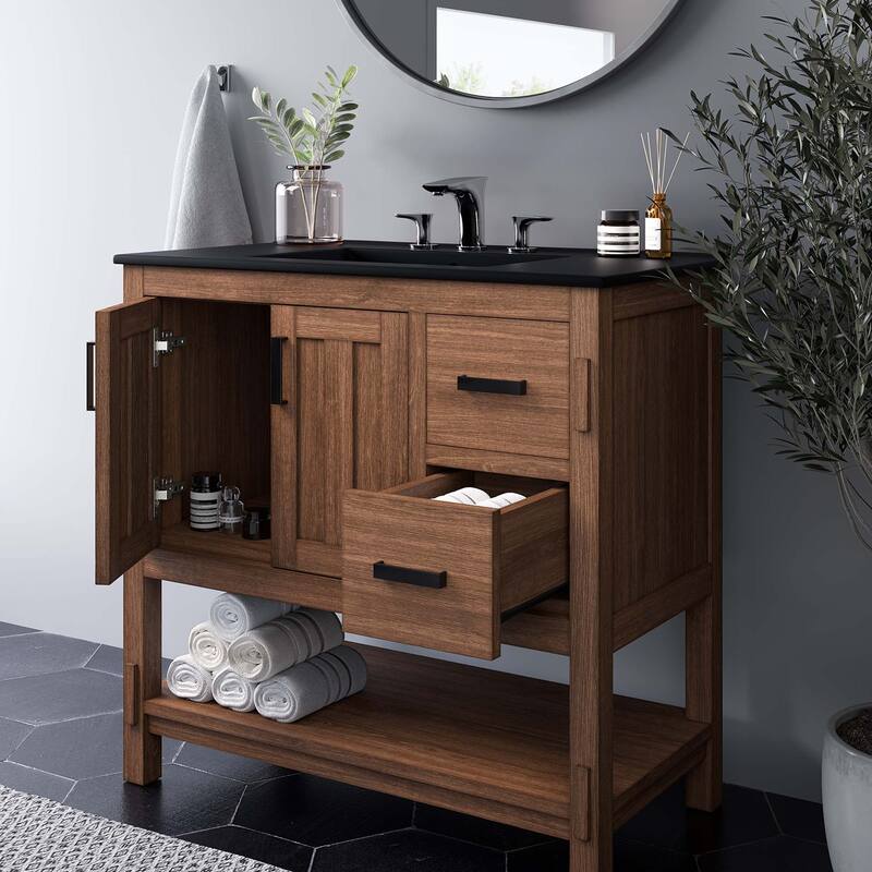 Ashlyn 36" Wood Bathroom Vanity Cabinet (Sink Basin Not Included) - 36