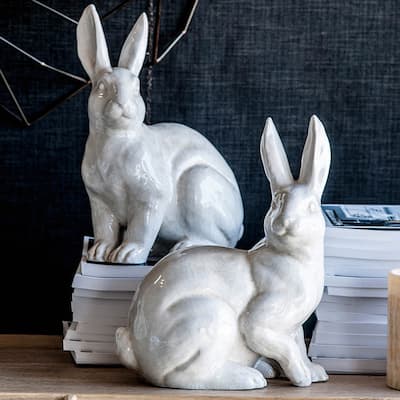 The Gray Barn Rabbit Sculpture