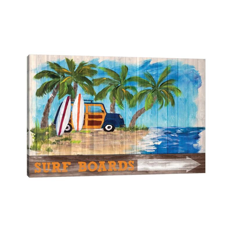 iCanvas "Surf Boards" by Julie Derice Canvas Print