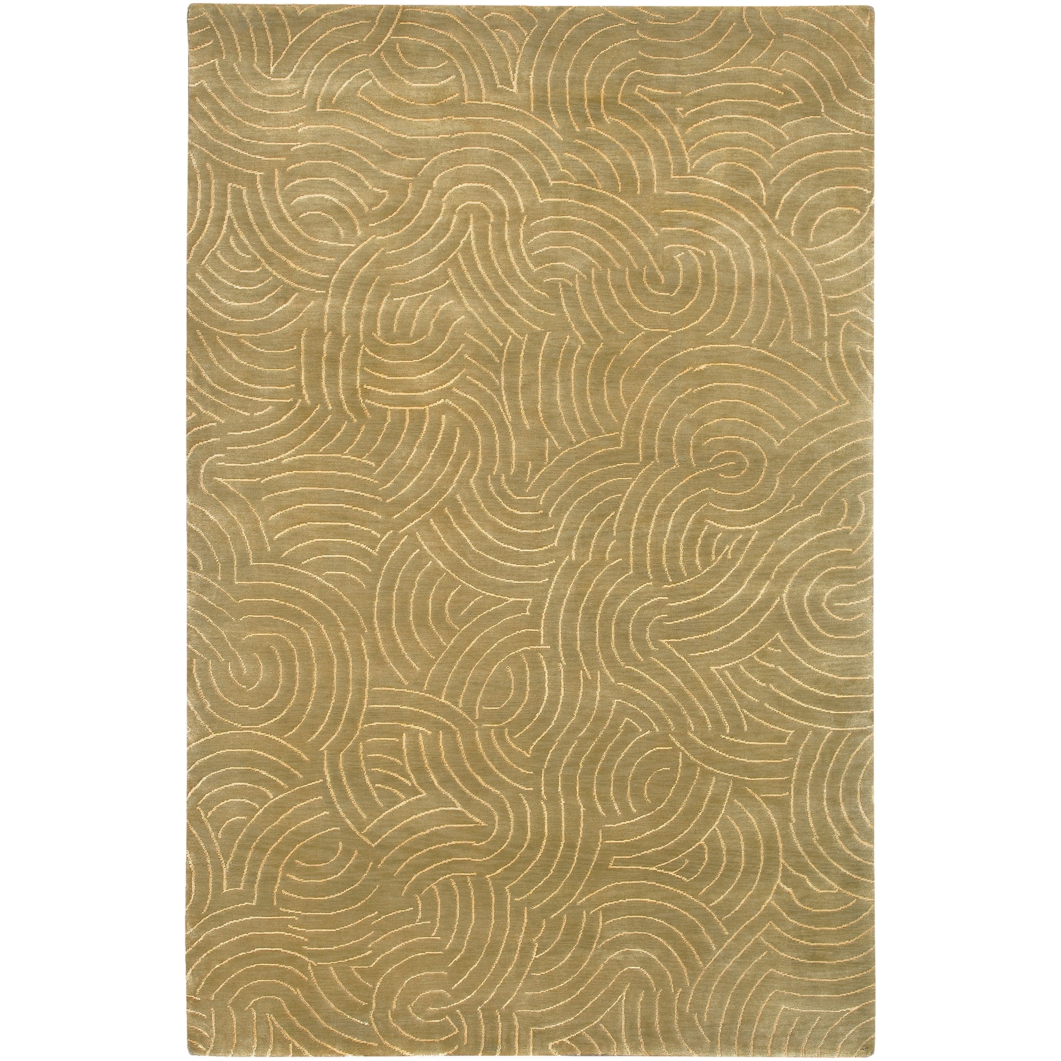 Hand Knotted Woodstock Abstract Design Wool Area Rug 9 X 13 On Sale Overstock 6137045