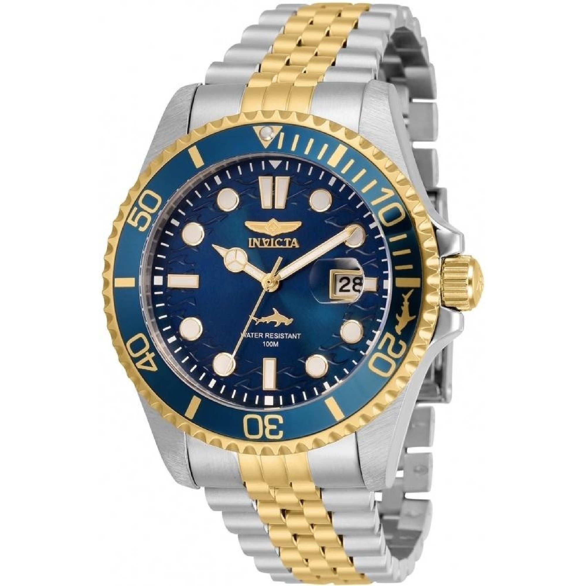 Shop Invicta Men S 30616 Pro Diver Gold Tone And Silver