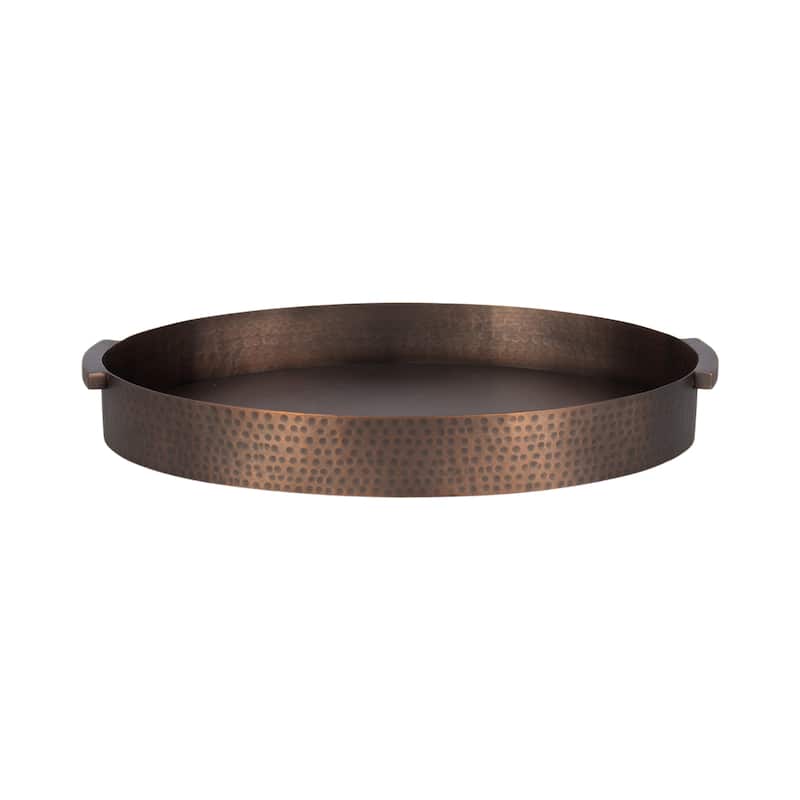 Kate and Laurel Samana Oval Metal Tray