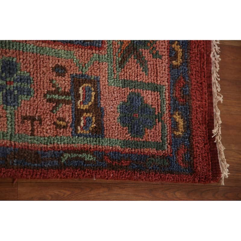 Geometric Sirjan Oriental Area Rug Handmade Wool Carpet - 8'0"x 10'2"