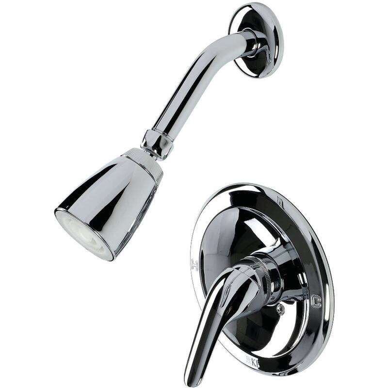 Kingston Brass Shower Only Trim Package with 1.8 GPM Single Function - Polished Chrome