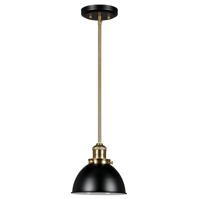 Design House Savannah Farmhouse Dimmable Black 1-Light Indoor Pendant