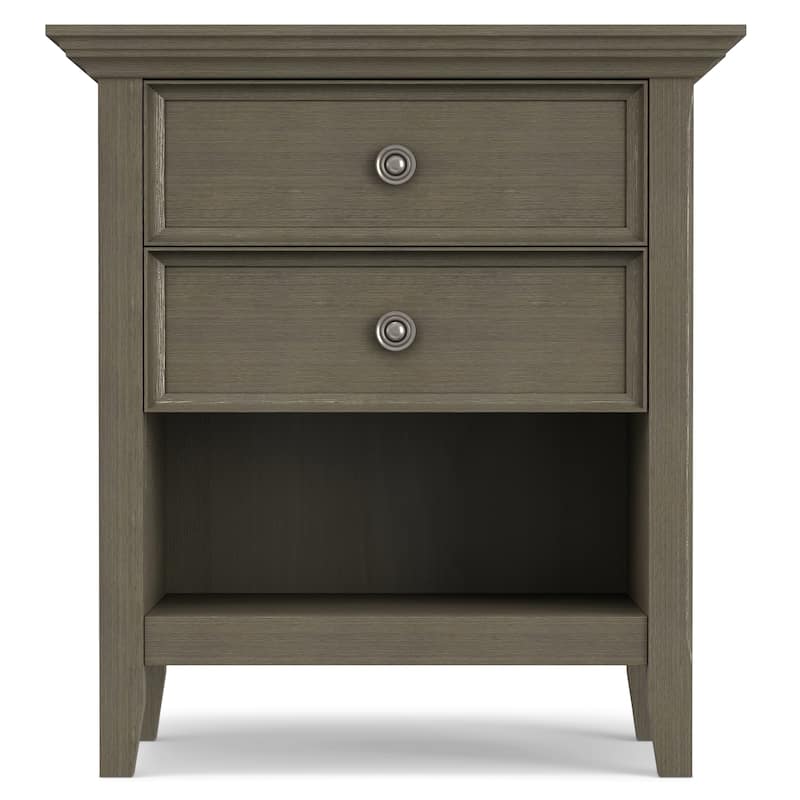 WYNDENHALL Halifax SOLID WOOD 24 inch Wide Bedside Nightstand Table