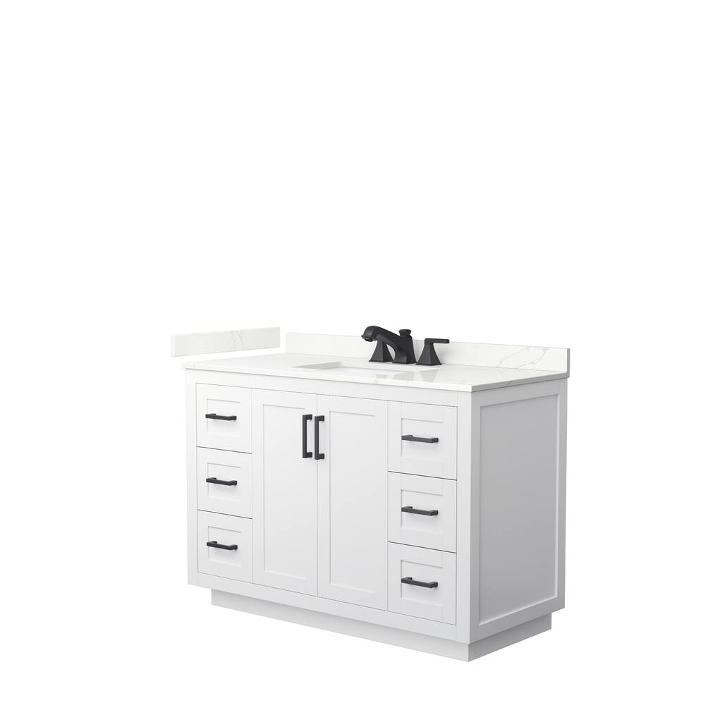 Miranda 48-inch Single Vanity, Quartz Top