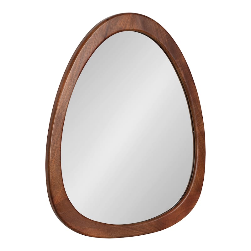 Kate and Laurel McKinder Wood Mirror - Brown - 24x28