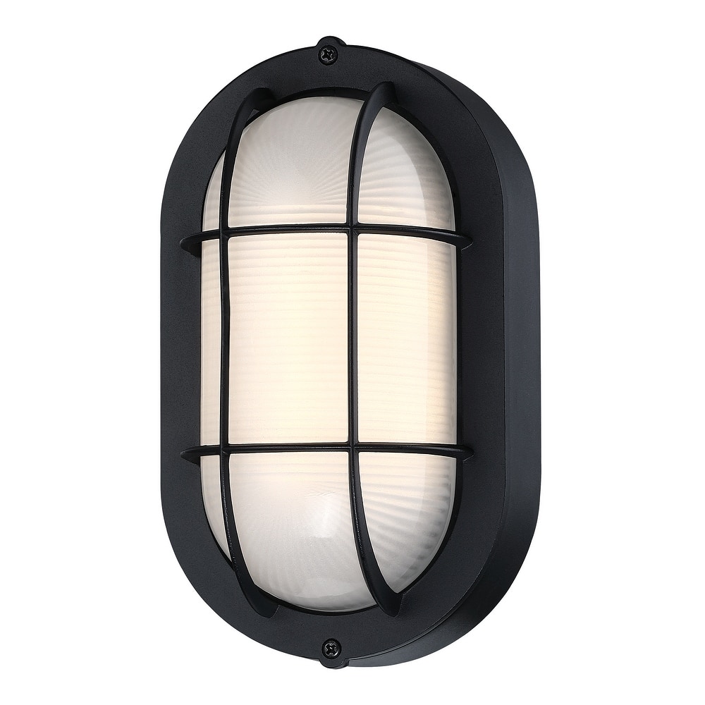 Outdoor Light Fixture Wall Mount with Ellipse Frosted Glass Shade,1*E26 or LED