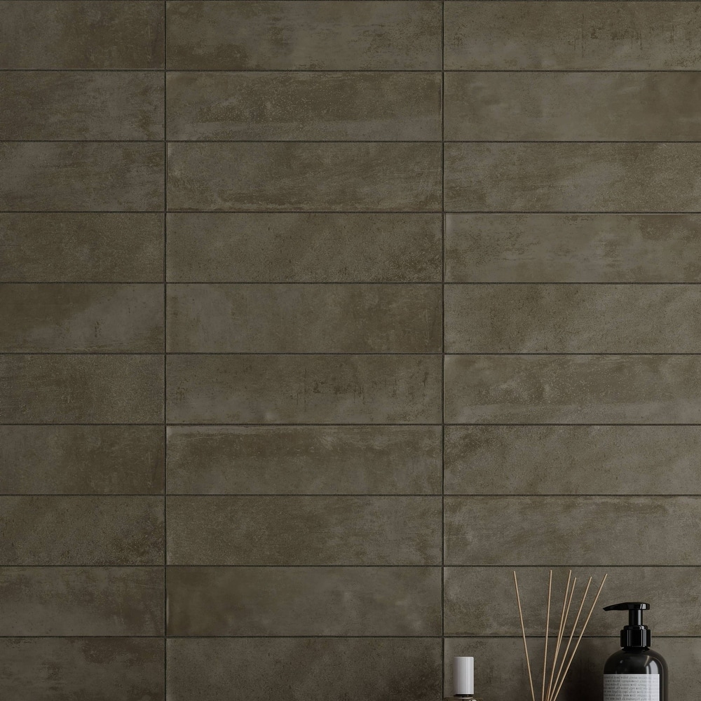 Arcadian 3 in. x 12 in. Glazed Ceramic Subway Wall Tile