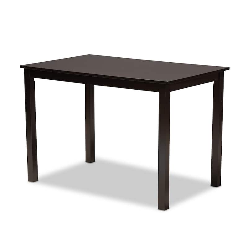 Renaud Modern Grey and Walnut Brown Wood 5-Piece Dining Set