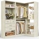 preview thumbnail 14 of 19, Cimly Set of 2 Corner Closet System with Drawers, Closet Organizer with Hanging Rods and Storage Shelves
