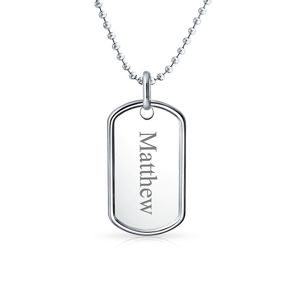 sterling silver photo engraved dog tags