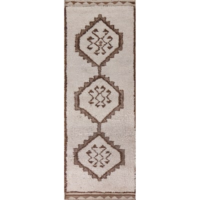 Anatolian Turkish Runner Rug Handmade Tribal Wool Carpet - 3'2"x 10'10"