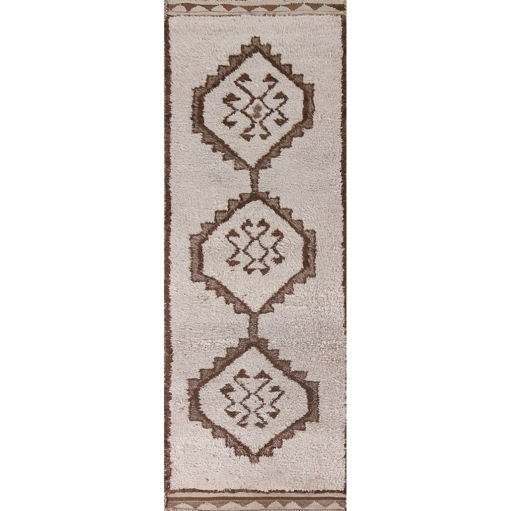 Anatolian Turkish Runner Rug Handmade Tribal Wool Carpet - 3'2"x 10'10"