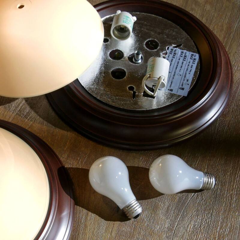 Designers Fountain 2 Light 11.25" Flush Mount with Alabaster Glass