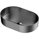 preview thumbnail 5 of 18, Karran Cinox Stainless Steel Oval Vessel Sink Gunmetal Grey