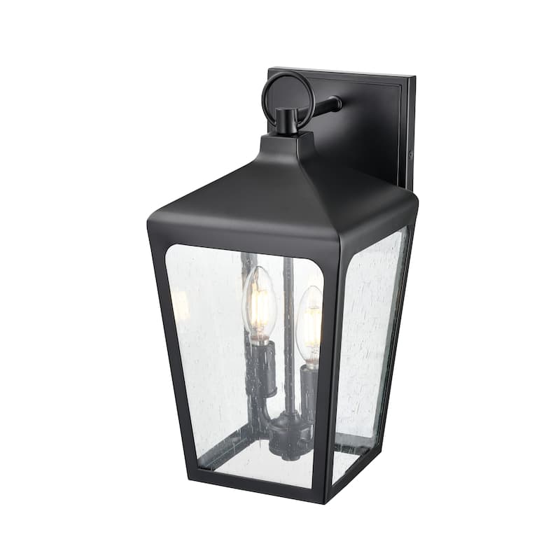 Millennium Lighting Brooks 2 Light Outdoor Wall Sconce in Powder Coat Black