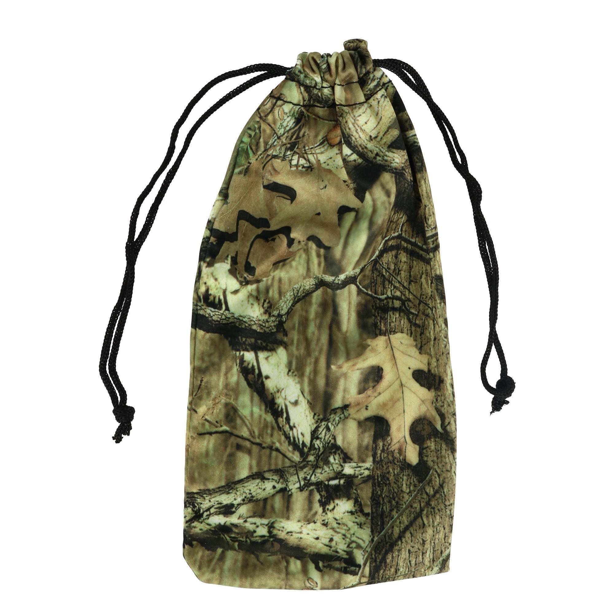 CTM Camouflage Print Glasses Case Pouch with Drawstring Closure