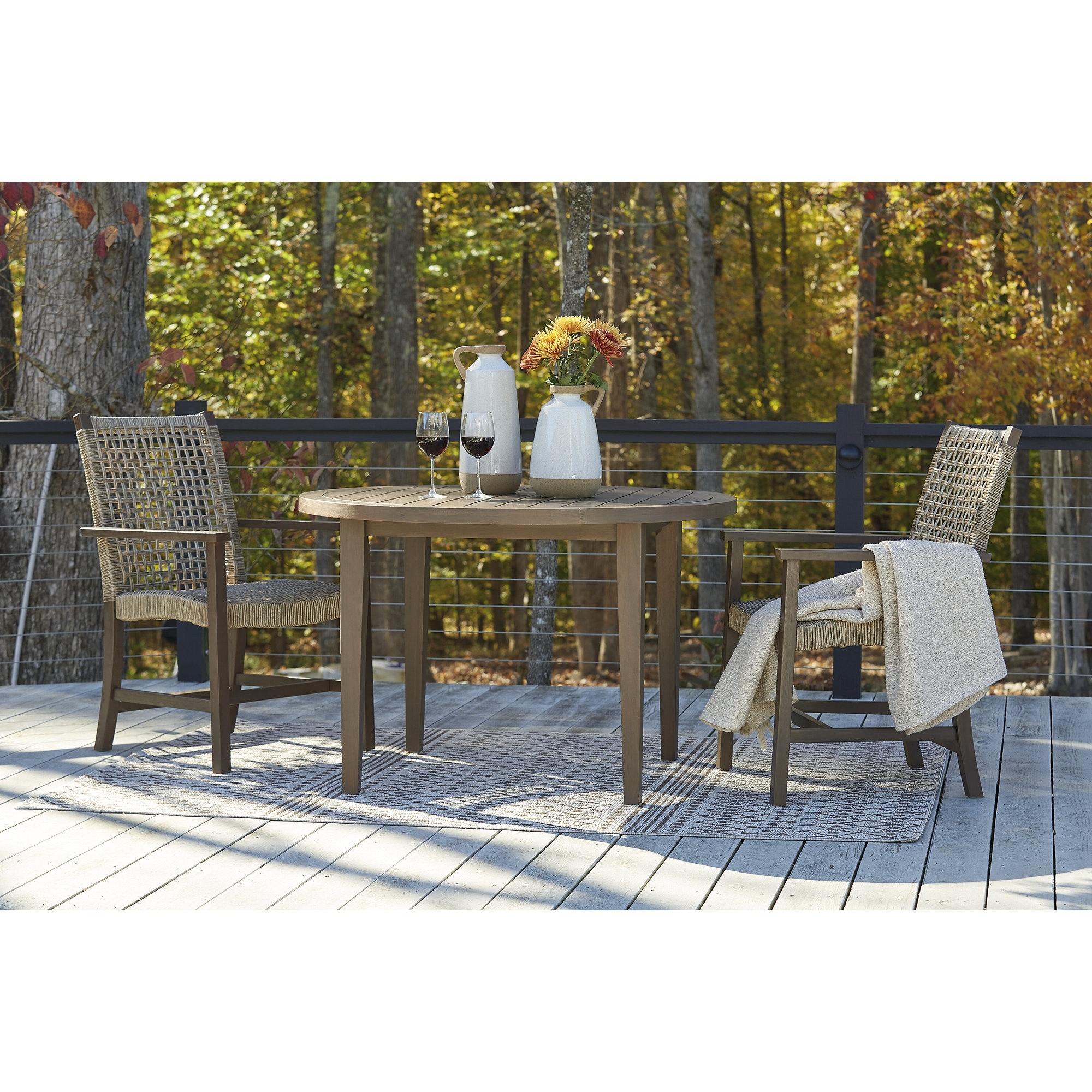 Brown Signature Design by Ashley Outdoor Dining Sets Bed Bath