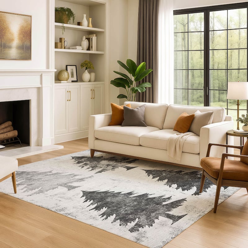Premium Washable Super Soft Pine Tree Mayfield Rug