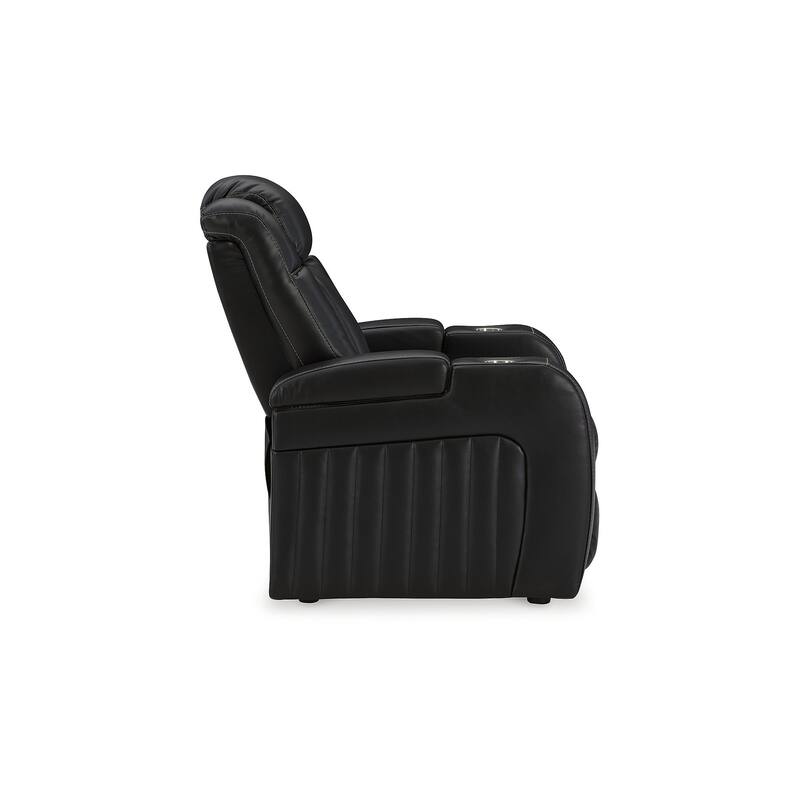 Signature Design by Ashley Caveman Den Midnight Power Recliner