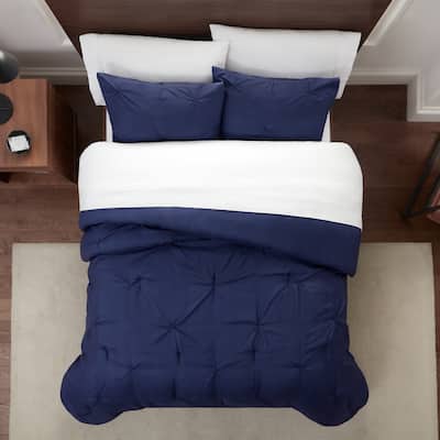 Serta Simply Clean Antimicrobial Pleated Comforter Set