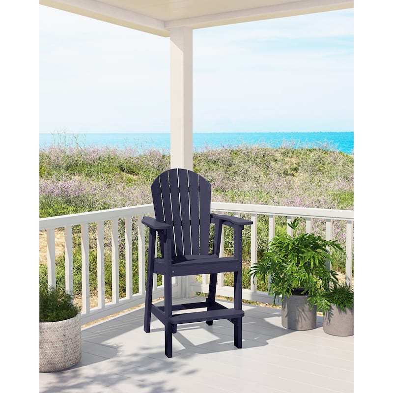 Lesly Single Barstools can Be Used Outdoors in Navy - 28.34"D×31.00"W×47.24"H