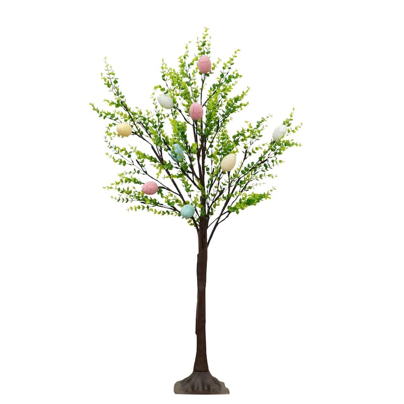 3-ft Pre-Lit Artificial Easter Egg Twig Tree with 40 LED Lights