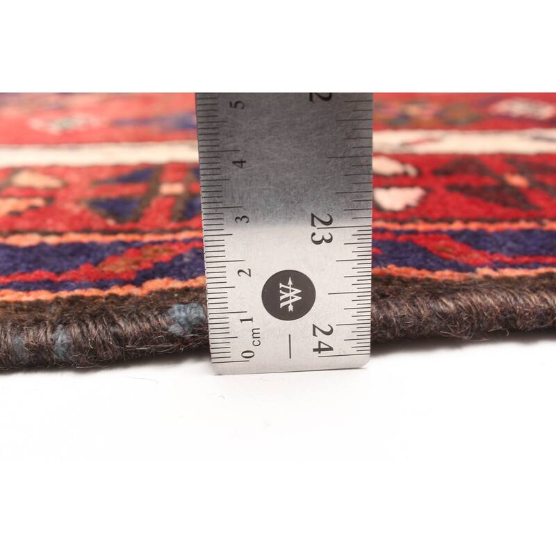 ECARPETGALLERY Hand-knotted Andelz Red Wool Rug - 4'0 x 6'11