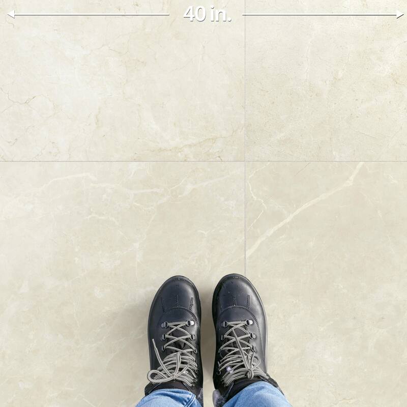 Merola Tile Reve Beige 23-1/2" x 23-1/2" Porcelain Floor and Wall Tile