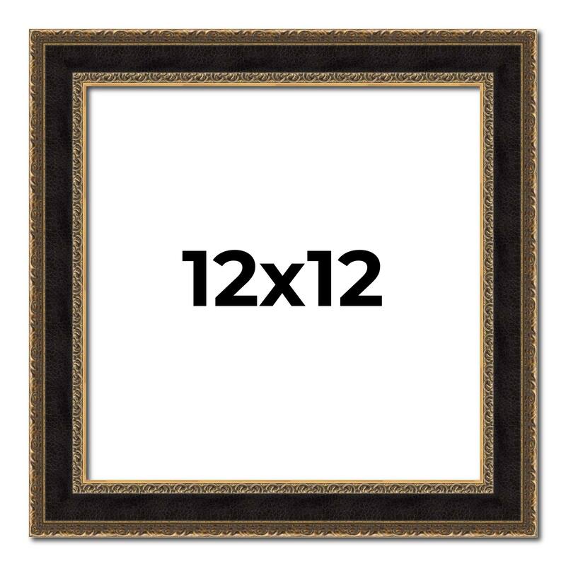 12x12 Frame Gold Antique Vintage Sold Wood Picture Frame | 1.75 Inch