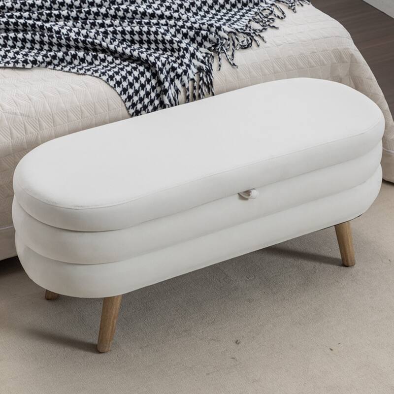 Storage Bench Bedroom Bench With Wood Legs