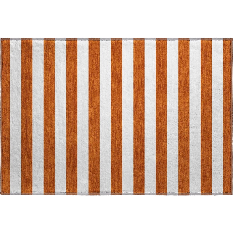 Premium Washable Super Soft Cabana Stripe Mayfield Rug