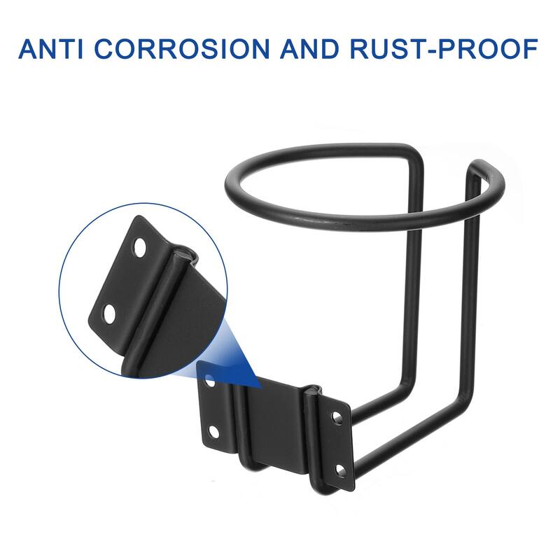 2pcs Boat Ring Cup Holder Universal 3 Inch Boat Cup Holders for Boats - Black