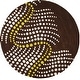 preview thumbnail 33 of 33, SAFAVIEH Handmade Soho Elvyra Waves N.Z. Wool Rug 6' Round - Brown/Beige - Round