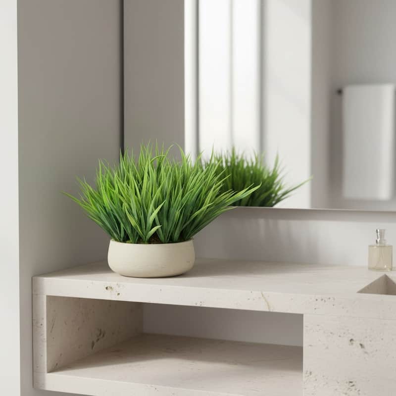 Grass Arrangement in Fiberstone Pot - 13