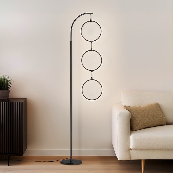 Brightech Nova LED Floor Lamp Brass