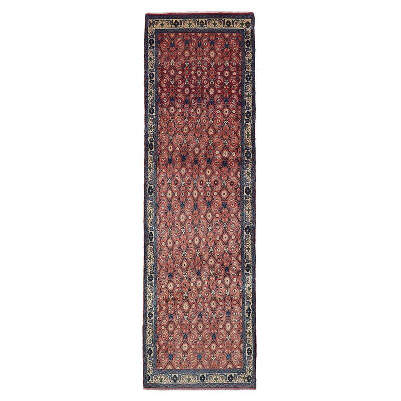 ECARPETGALLERY Hand-knotted Andelz Dark Copper Wool Rug - 3'2 x 11'4