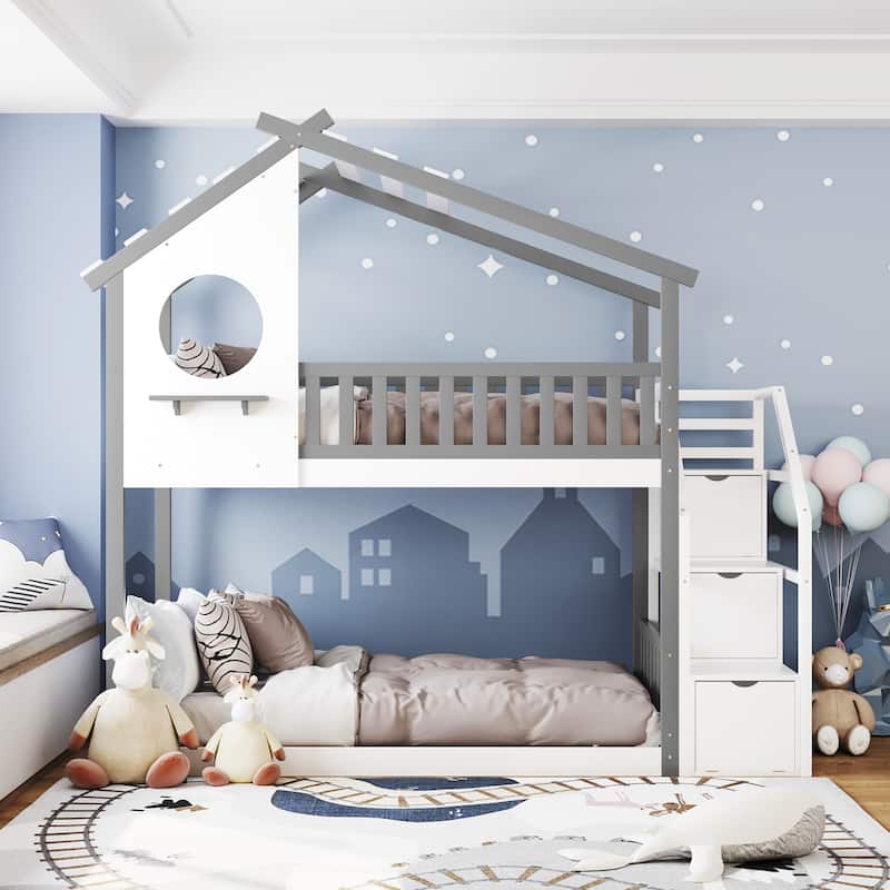 Stairway Twin-Over-Twin Bunk Bed
