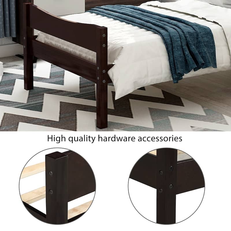 Twin Size Wood Platform Bed