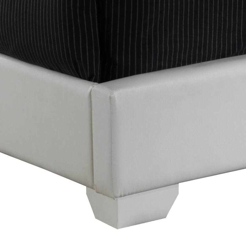 Platform Bed in White for Relaxed Spaces